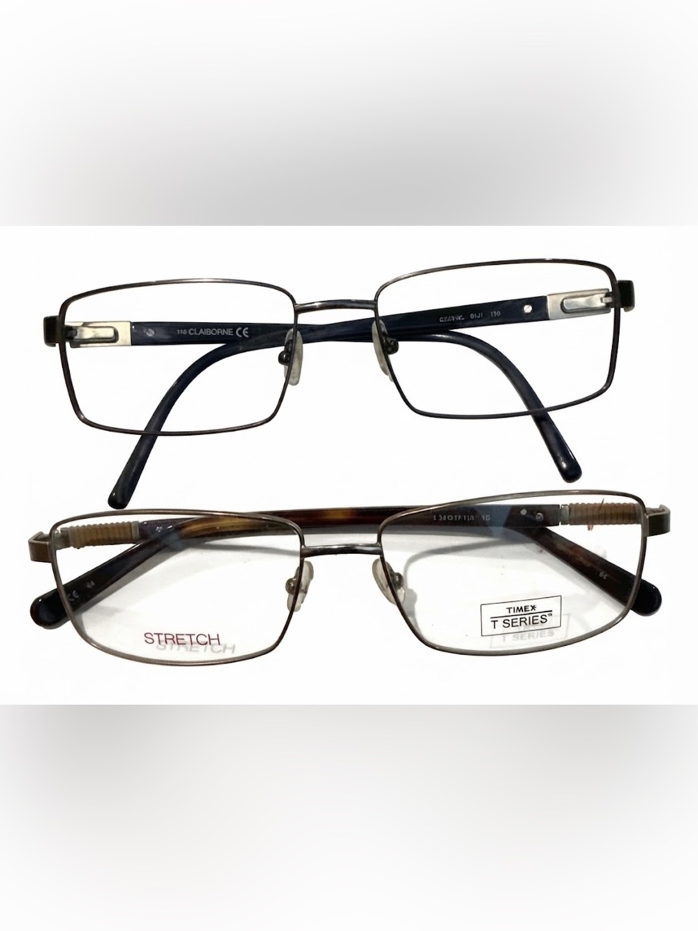 New 2 pairs Timex Liz Clariborne men’s prescription eyeglasses frames displays